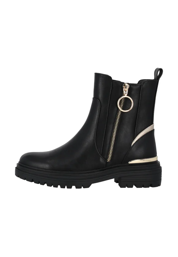 Plateaustiefelette - black