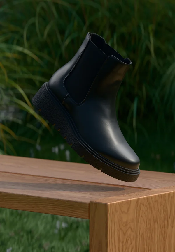Plateaustiefelette - black