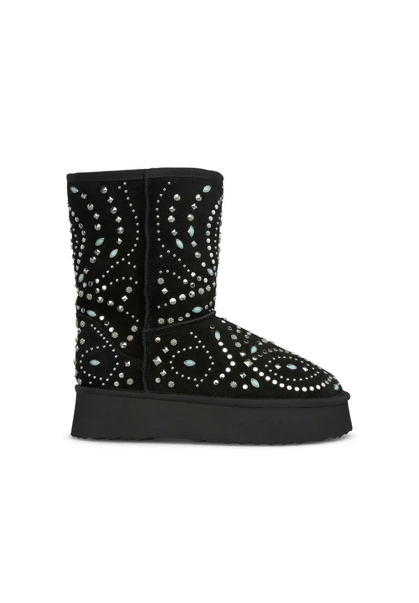 Plateaustiefelette - black