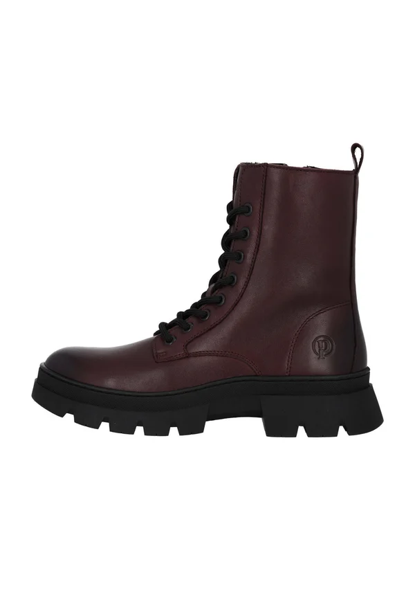 Plateaustiefelette - bordeaux