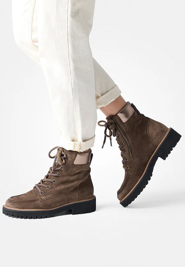 Plateaustiefelette - braun