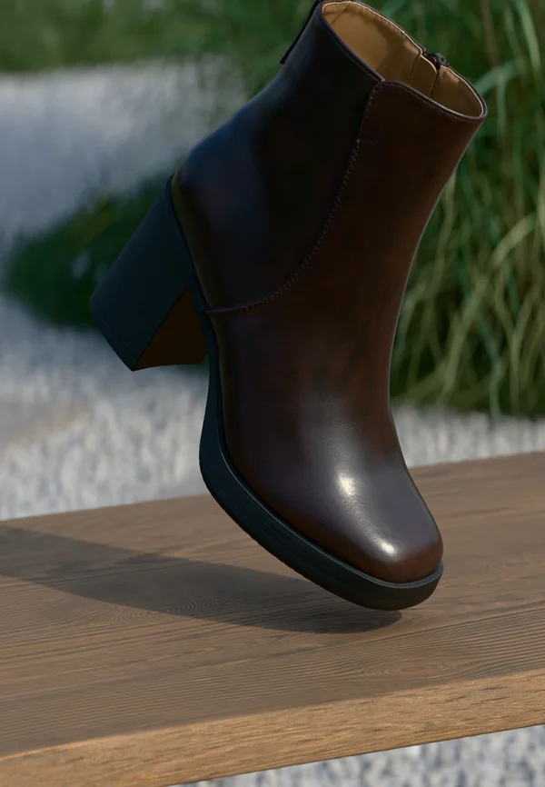 Plateaustiefelette - brown