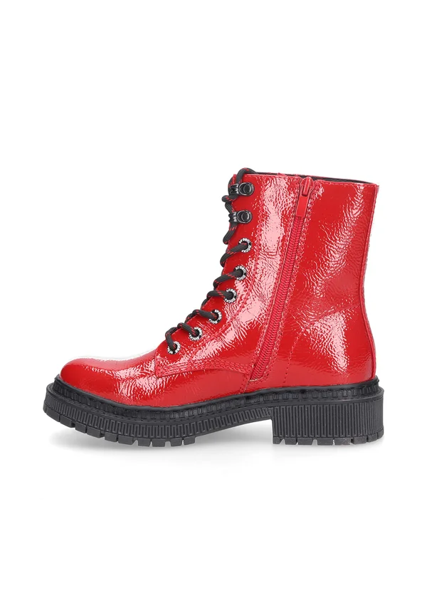Plateaustiefelette - hellrot
