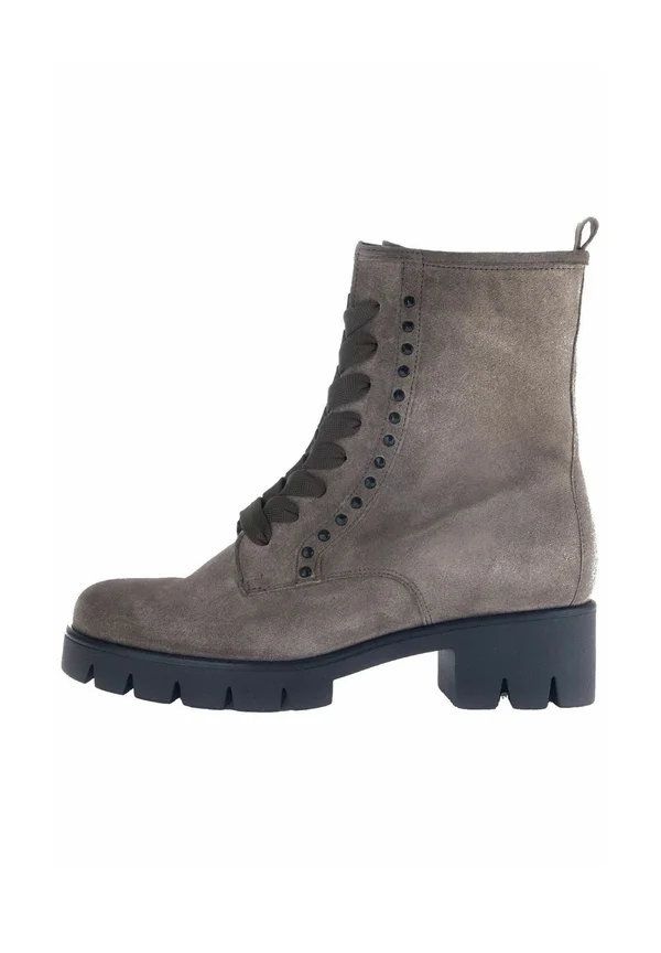Plateaustiefelette - mohair schwarz