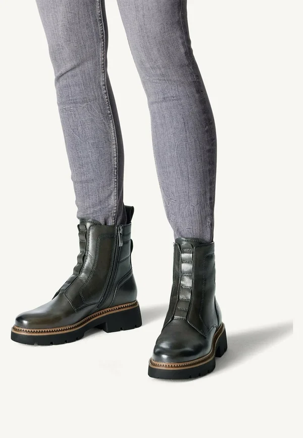 Plateaustiefelette - olive