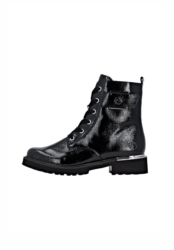 Plateaustiefelette - schwarz