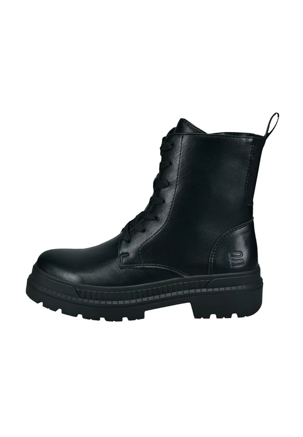 Plateaustiefelette - schwarz