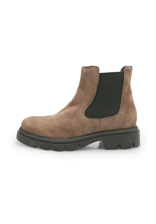 Plateaustiefelette - taupe