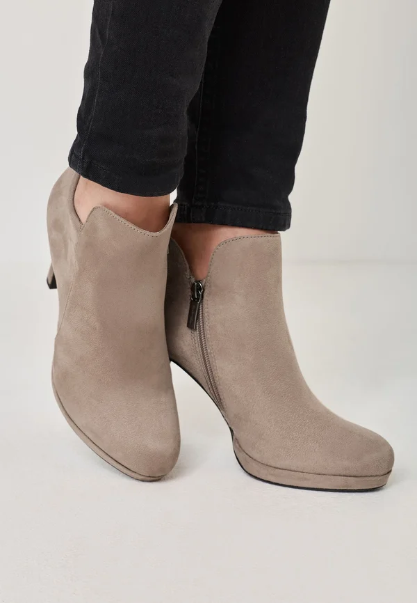 Plateaustiefelette - taupe