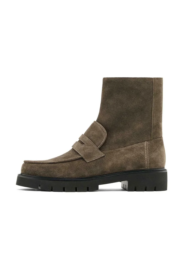Plateaustiefelette - taupe