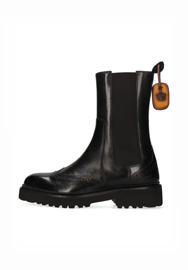 Plateaustiefelette - zwart