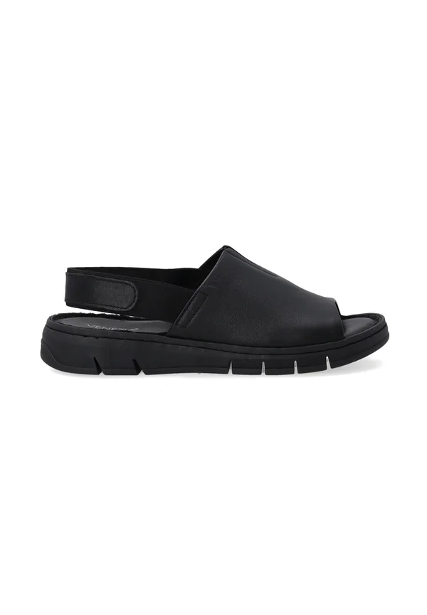 PLATFORM - Keilsandalette - black