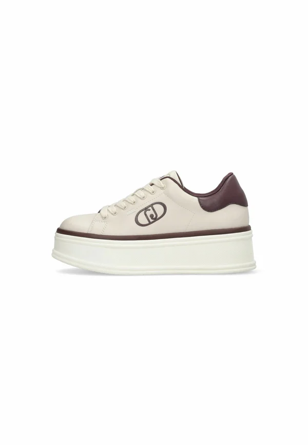 PLATFORM SNEAKERS WITH LOGO SELMA - Sneaker low - beige