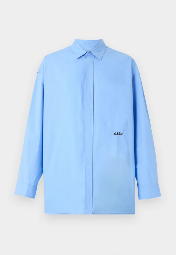 PLEASE STEAM OVERSIZED SHIRT UNISEX - Hemdbluse - light blue