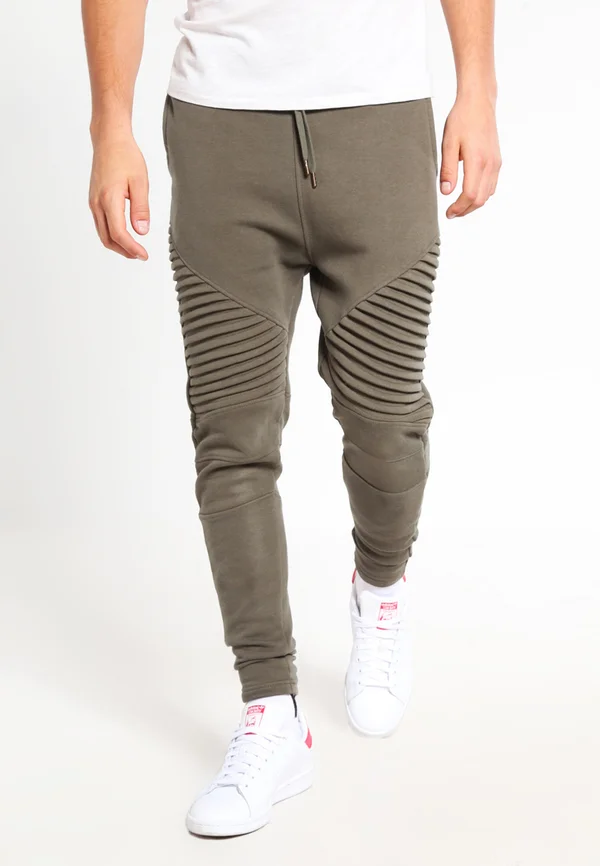 PLEAT SWEATPANTS - Jogginghose - olive