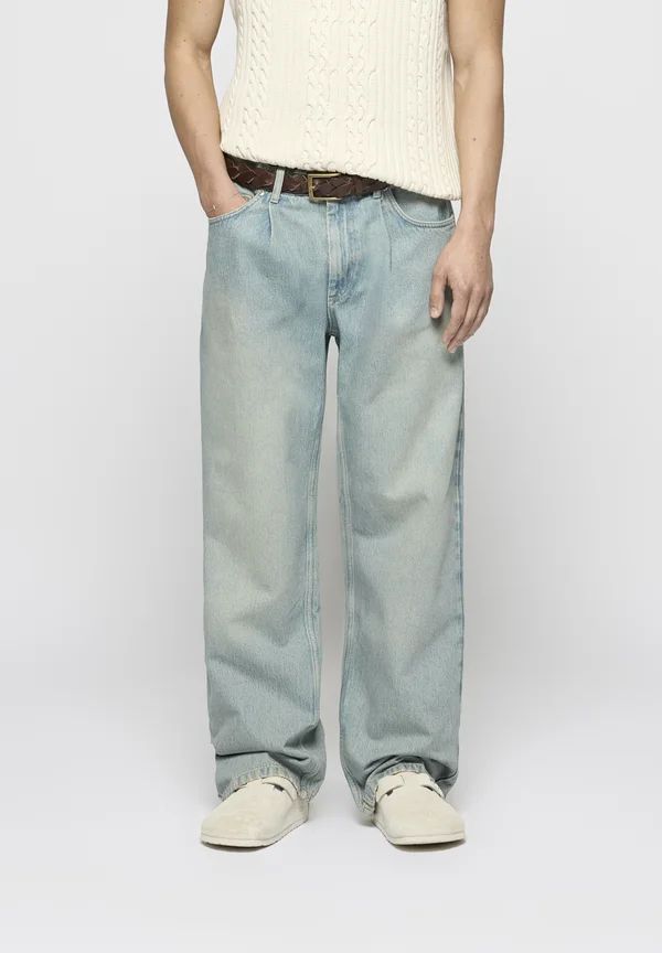 PLEATED RELAXED FIT UNISEX - Jeans Relaxed Fit - island blue