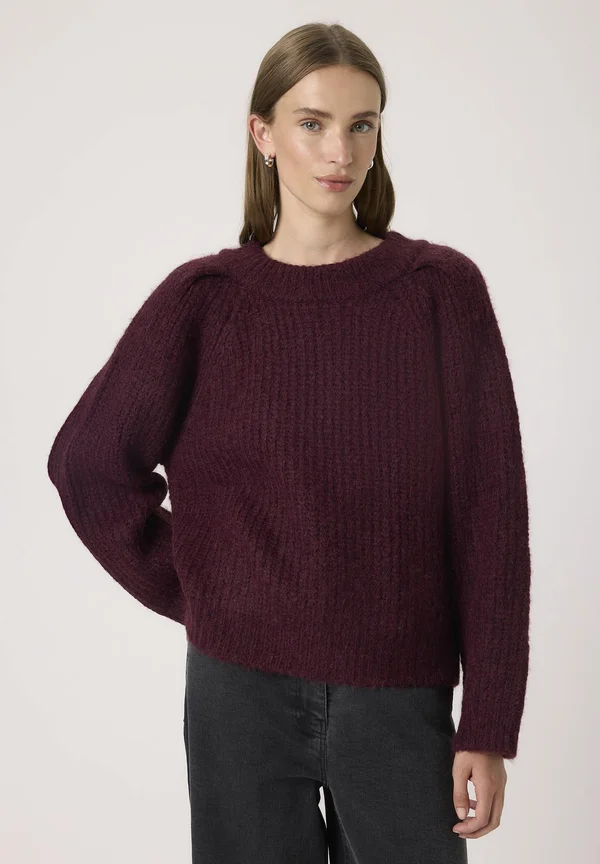 PLEONI  - Strickpullover - winetasting melange