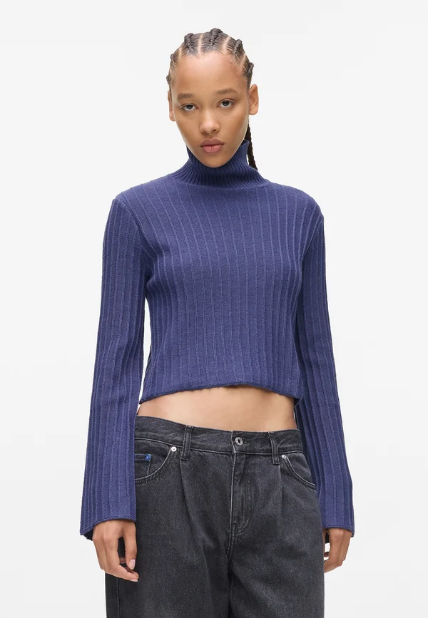 PLISSE - Strickpullover - skipper blue