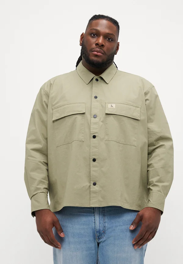 PLUS CARGO OVERSHIRT - Übergangsjacke - nordic dust