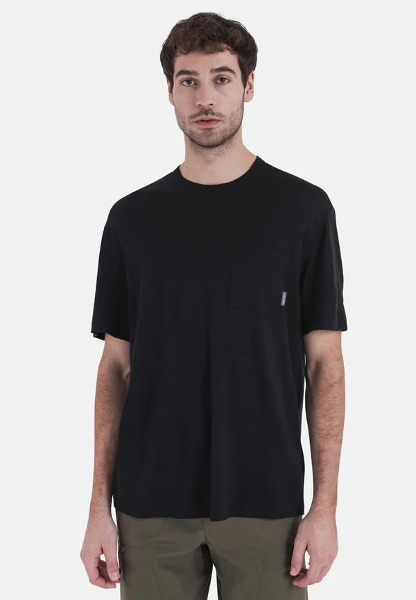 POCKE TE - Sport T-Shirt - BLACK