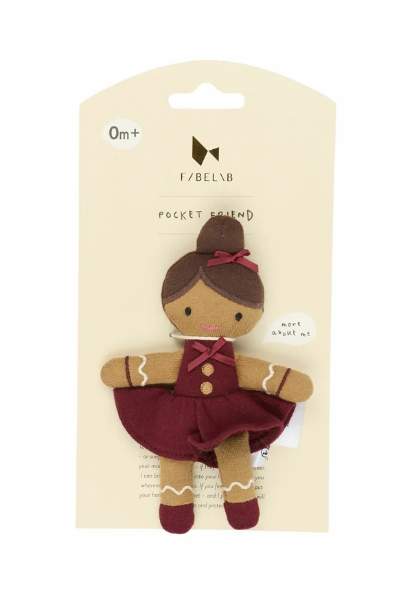 POCKET FRIEND GINGERBREAD - Kuscheltier - cabernet