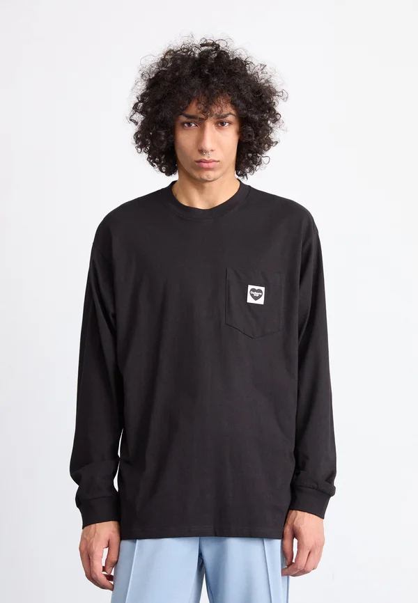 POCKET HEART - Langarmshirt - black