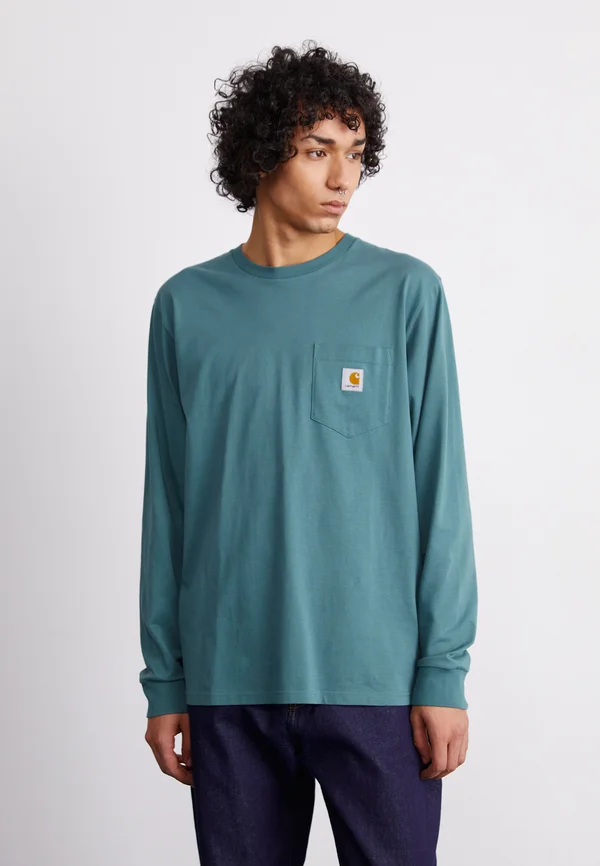 POCKET - Langarmshirt - silver pine