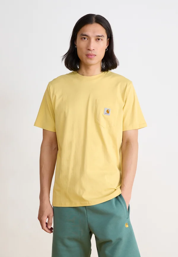 POCKET - T-Shirt basic - air yellow