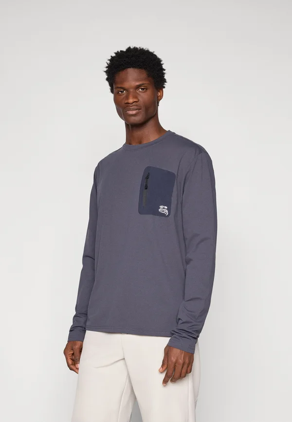 POCKET TEE - Langarmshirt - navy