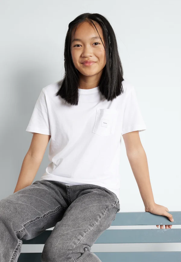 POCKET UNISEX - T-Shirt basic - white