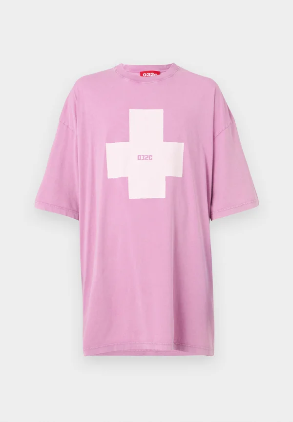 POINT OVERSIZED UNISEX - T-Shirt print - faded pink