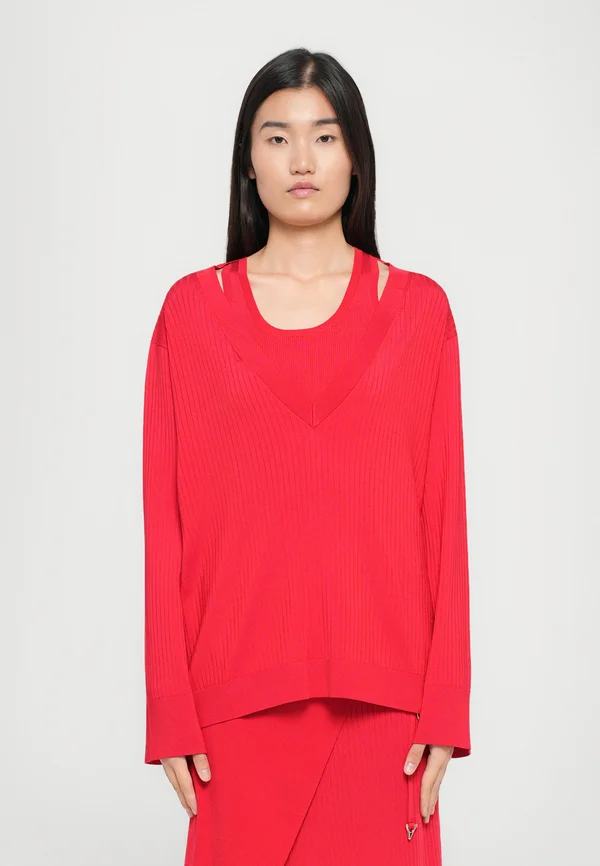 POINT - Strickpullover - red