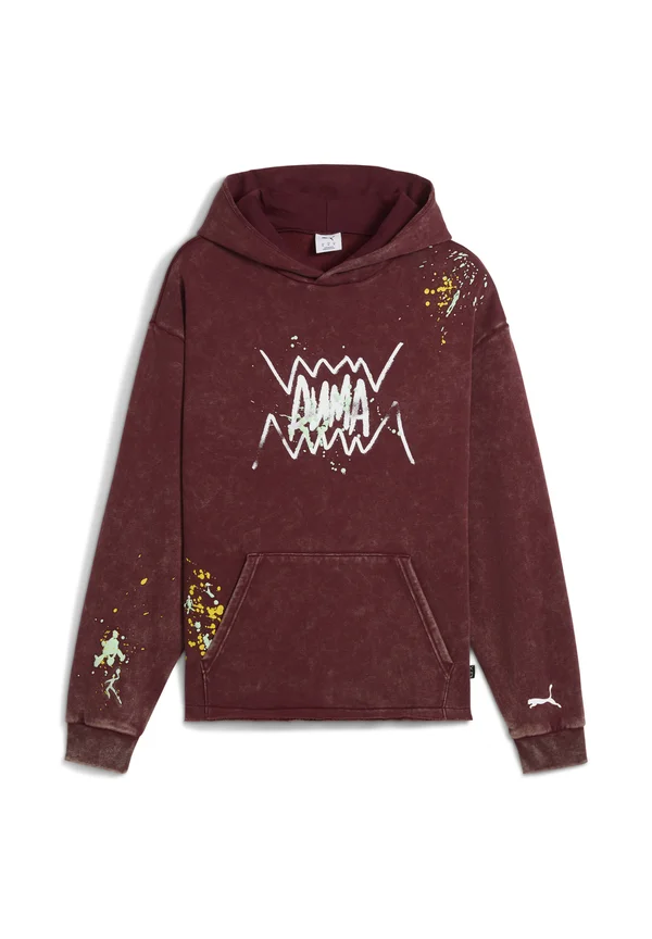 POINTS IN THE PAINT - Kapuzenpullover - ruby shimmer