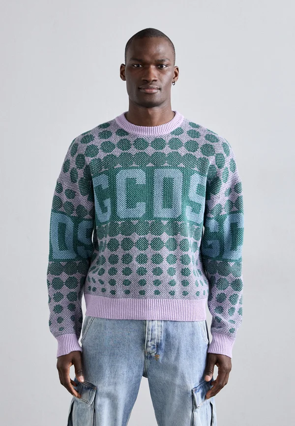 POIS BAND LOGO CREWNECK - Strickpullover - lilac