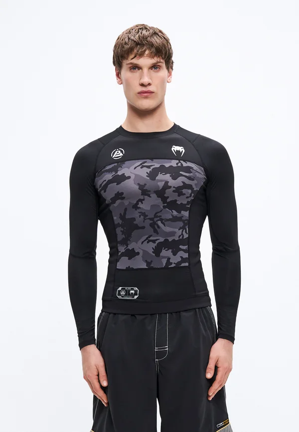 POLARIS RASHGUARDS - Unterhemd/-shirt - black/storm grey
