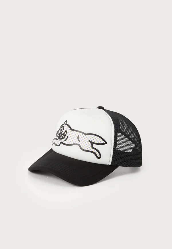 POLKA DOT RUNNING DOG TRUCKER  - Cap - white