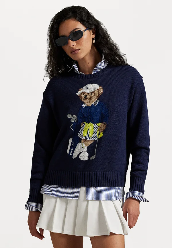Polo Bear Crewneck Sweater - Strickpullover - refined navy