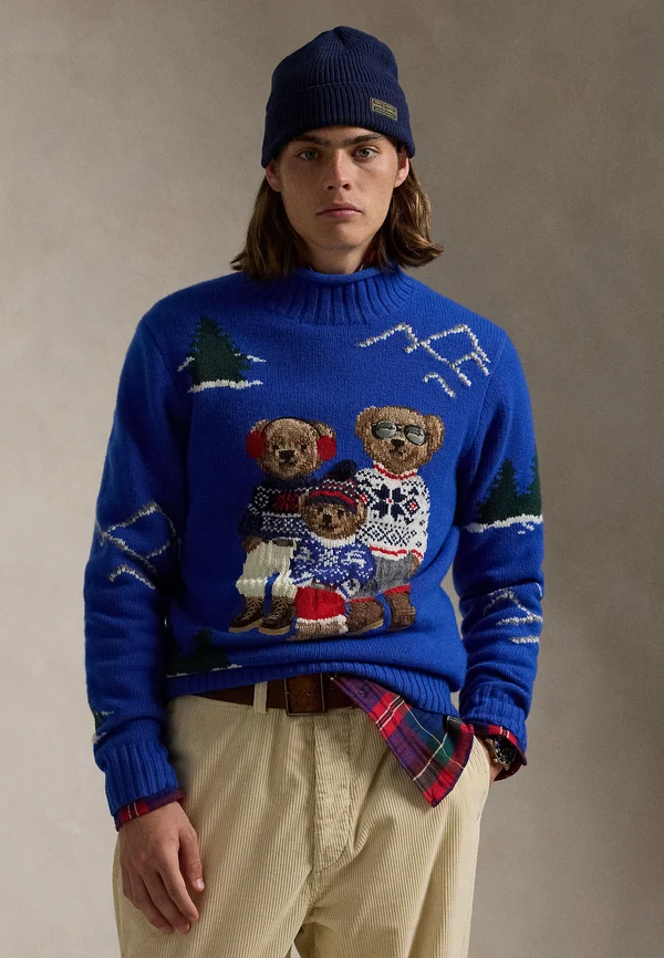 POLO BEAR FAMILY SWEATER - Strickpullover - heritage royal