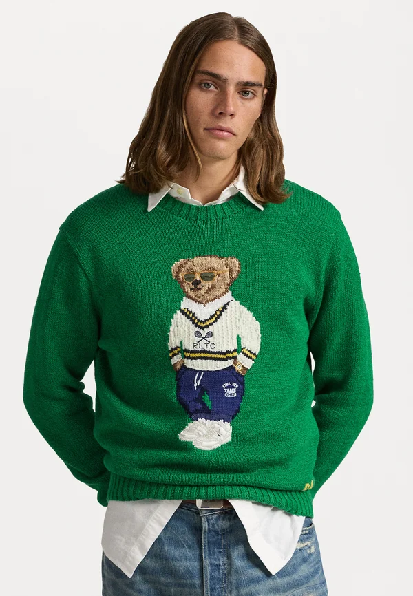 POLO BEAR SWEATER - Strickpullover - primary green