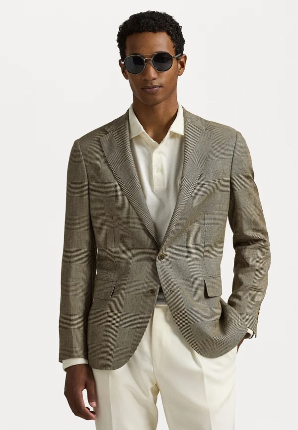 POLO MODERN GLEN PLAID SPORT COAT - Sakko - tan/brown