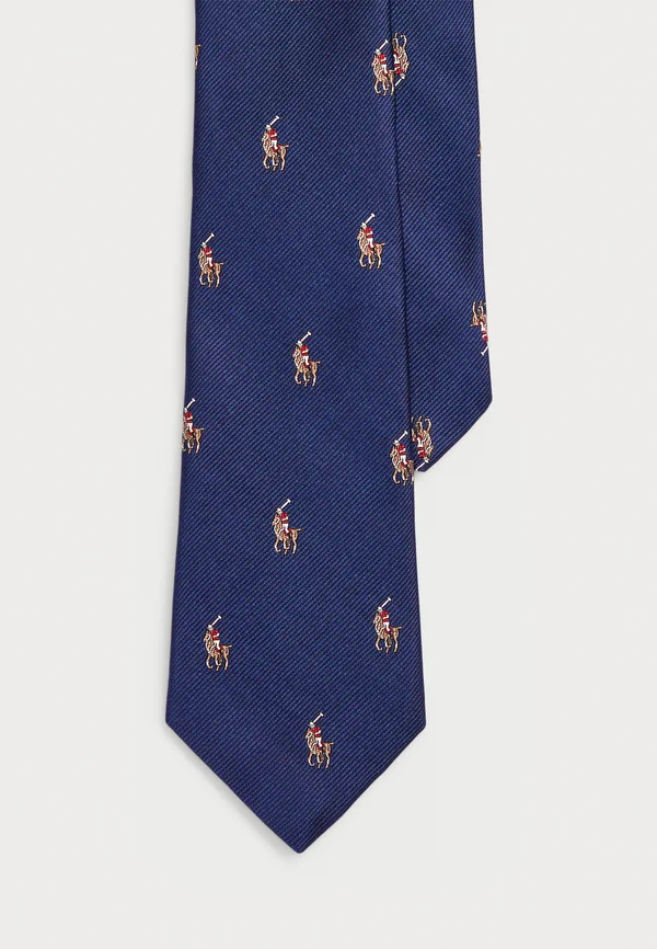 POLO PONY SILK TIE - Krawatte - navy