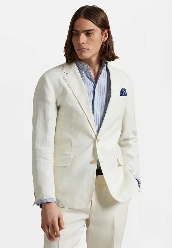 POLO SOFT MODERN LINEN SUIT JACKET - Anzugsakko - cream