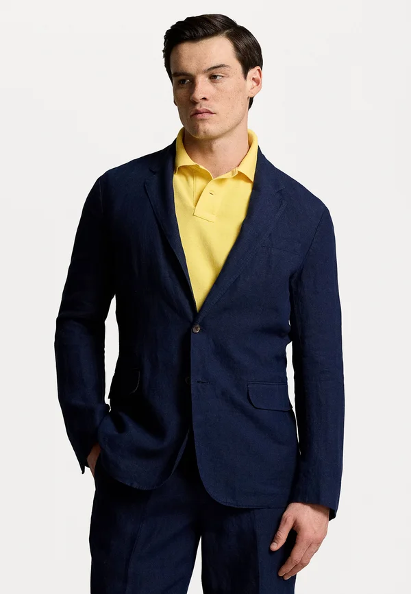 POLO SOFT MODERN LINEN SUIT JACKET - Anzugsakko - navy