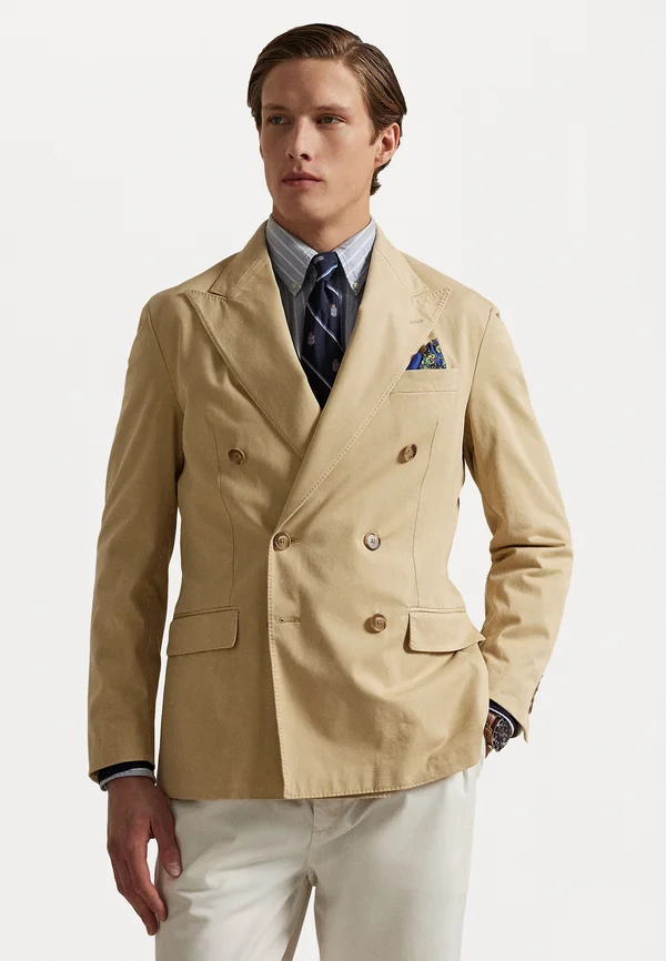POLO SOFT TAILORED STRETCH CHINO JACKET - Sakko - tan