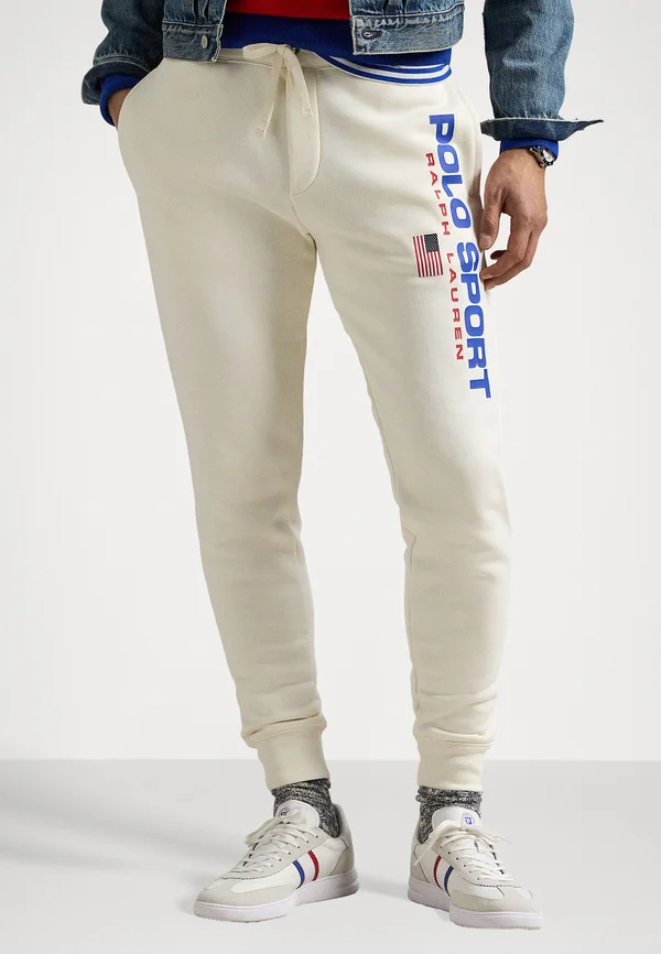 POLO SPORT FLEECE JOGGER PANT - Jogginghose - clubhouse cream