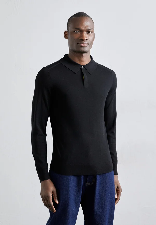 POLO - Strickpullover - black