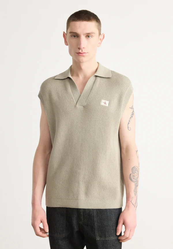 POLO SWEATER VEST - Strickpullover - laurel oak