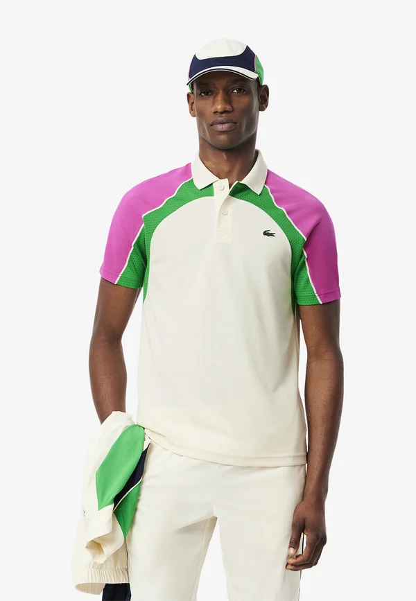 Poloshirt - blanc rose vert hi
