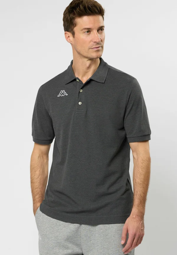 Poloshirt - grey dk melange