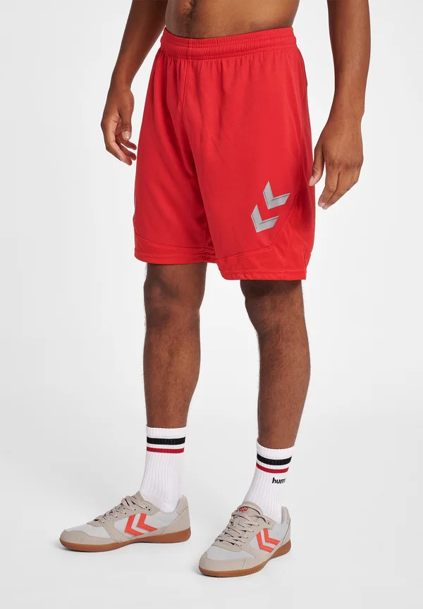 POLY - Kurze Sporthose - true red